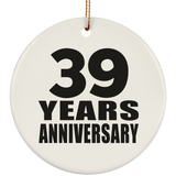 39th Anniversary 39 Years - Circle Ornament