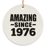 48th Birthday Amazing Since 1976 - Circle Ornament
