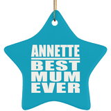 Annette Best Mum Ever - Star Ornament