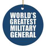 World's Greatest Military General - Circle Ornament