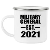 Military General Established EST. 2021 - 12oz Camping Mug