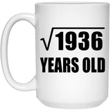 44th Birthday Square Root of 1936 Years Old - 15oz Coffee Mug
