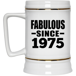 49th Birthday Fabulous Since 1975 - Beer Stein