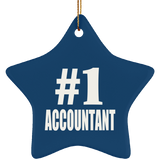 Number One #1 Accountant - Star Ornament