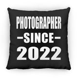 Photographer Since 2022 - Throw Pillow Black
