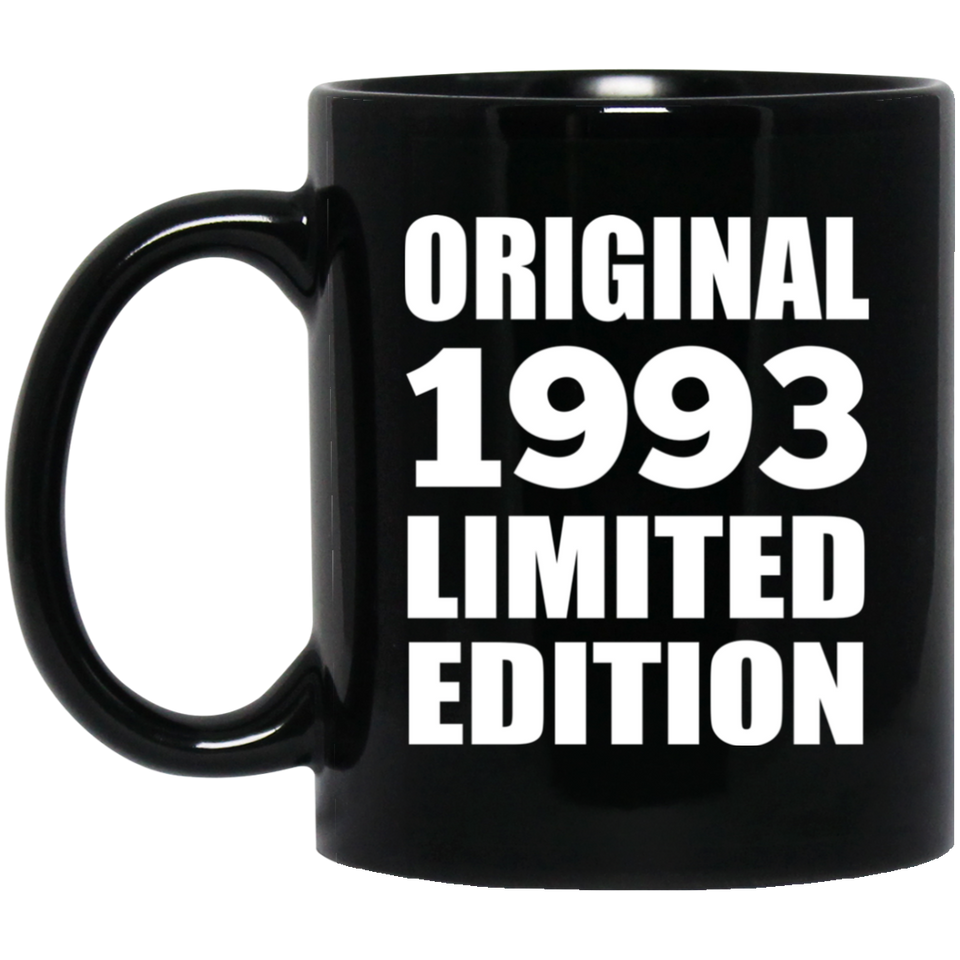 31st Birthday Original 1993 Limited Edition - 11oz Coffee Mug Black