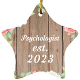 Psychologist Established Est. 2023 - Star Ornament B