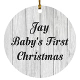 Jay Baby's First Christmas - Circle Ornament F