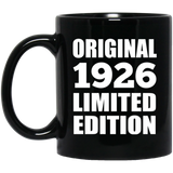 98th Birthday Original 1926 Limited Edition - 11oz Coffee Mug Black