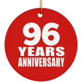 96th Anniversary 96 Years Anniversary - Circle Ornament