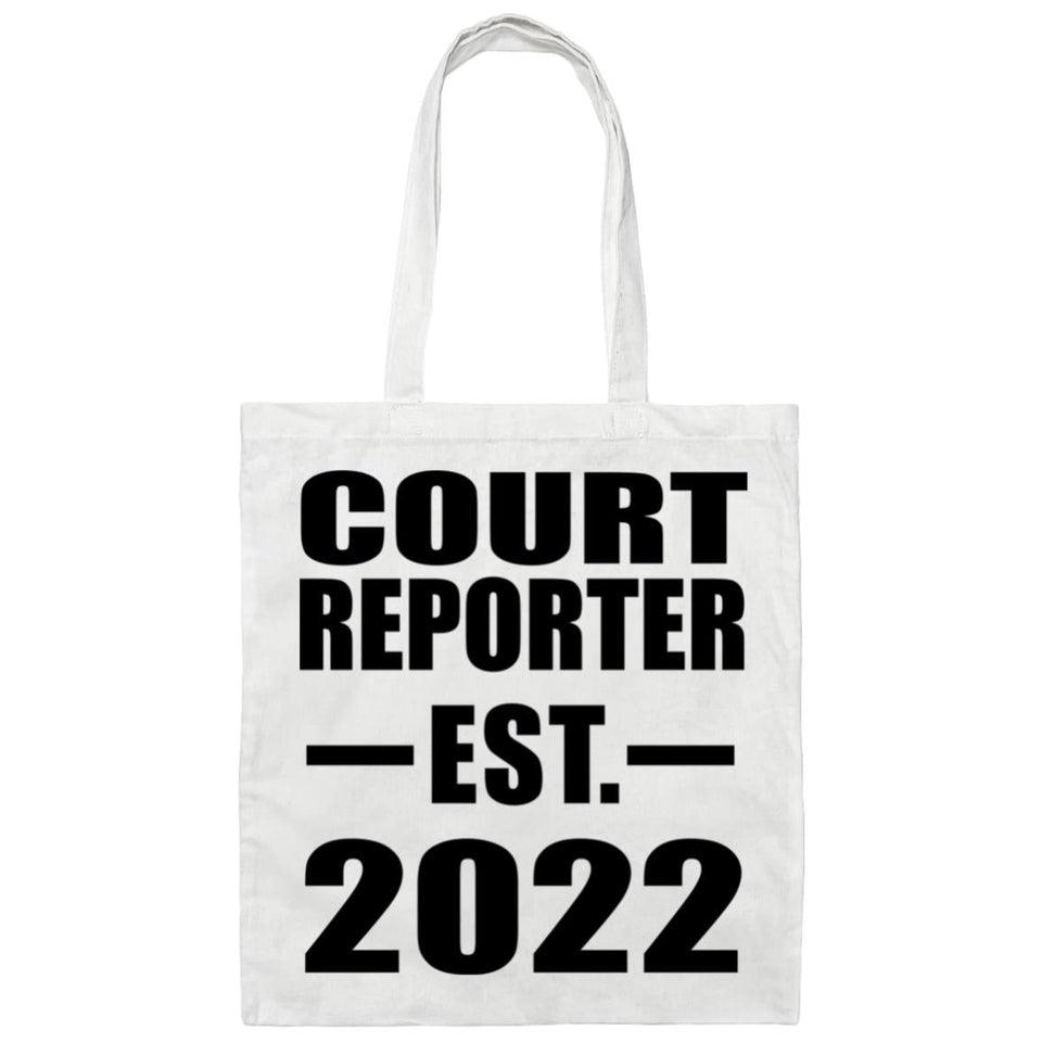 Court Reporter Established EST. 2022 - Tote Bag White