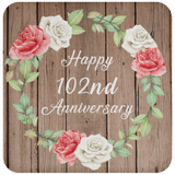 Happy 102nd Anniversary - Drink Coaster B