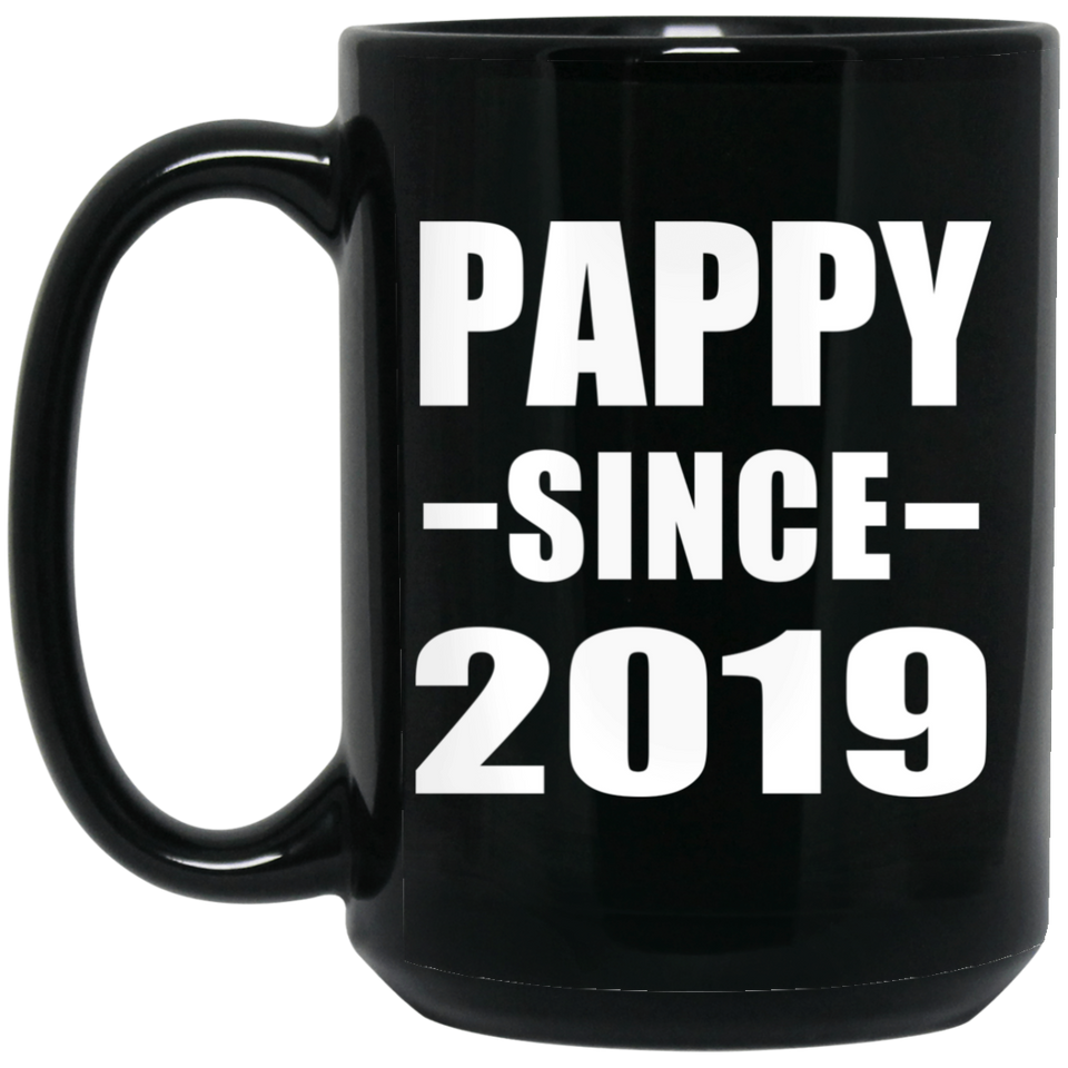 Pappy Since 2019 - 15oz Coffee Mug Black