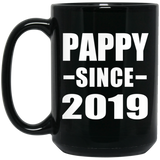 Pappy Since 2019 - 15oz Coffee Mug Black