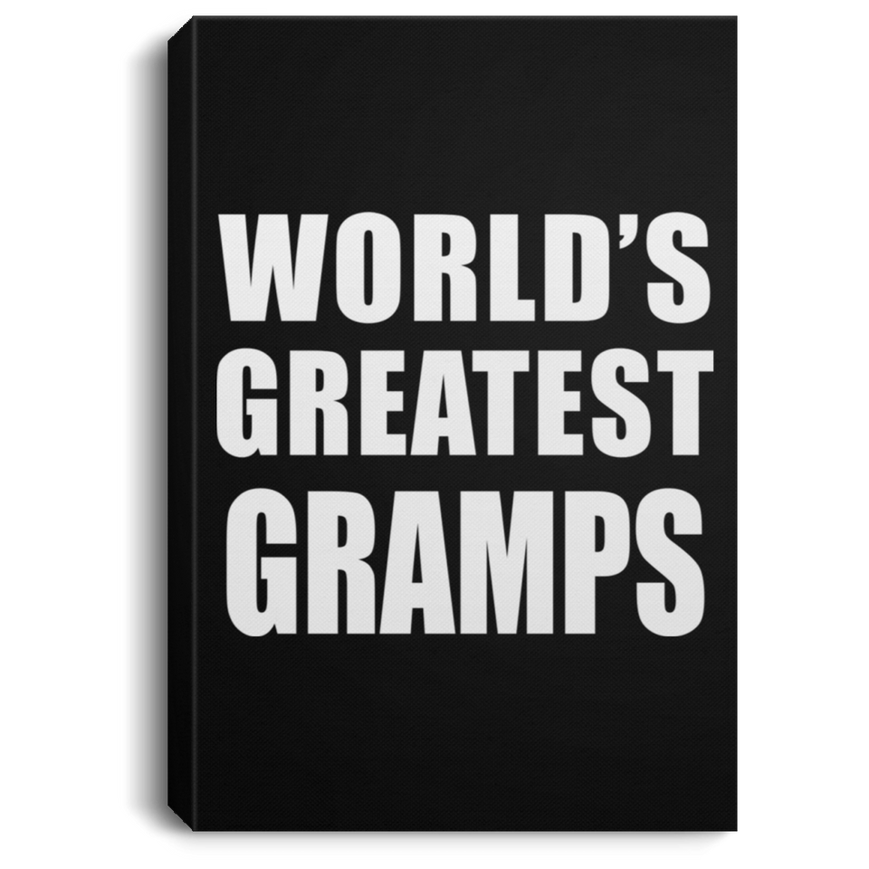 World's Greatest Gramps - Canvas Portrait