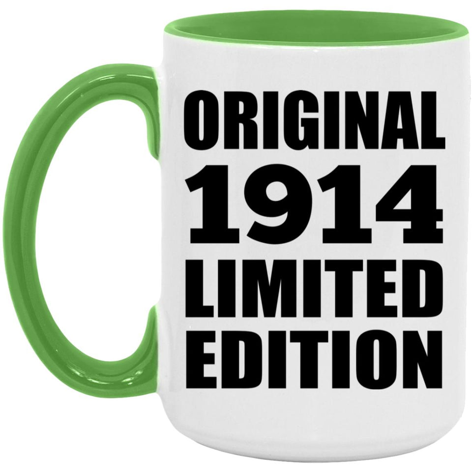 110th Birthday Original 1914 Limited Edition - 15oz Accent Mug Green