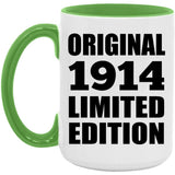 110th Birthday Original 1914 Limited Edition - 15oz Accent Mug Green