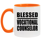 Blessed Vocational Counselor - 11oz Accent Mug Orange