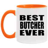 Best Butcher Ever - 11oz Accent Mug Orange