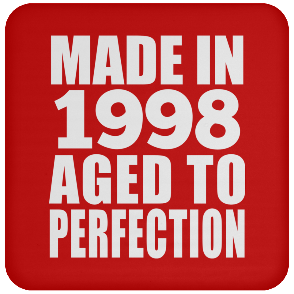 26th Birthday Made In 1998 Aged to Perfection - Drink Coaster