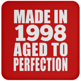 26th Birthday Made In 1998 Aged to Perfection - Drink Coaster
