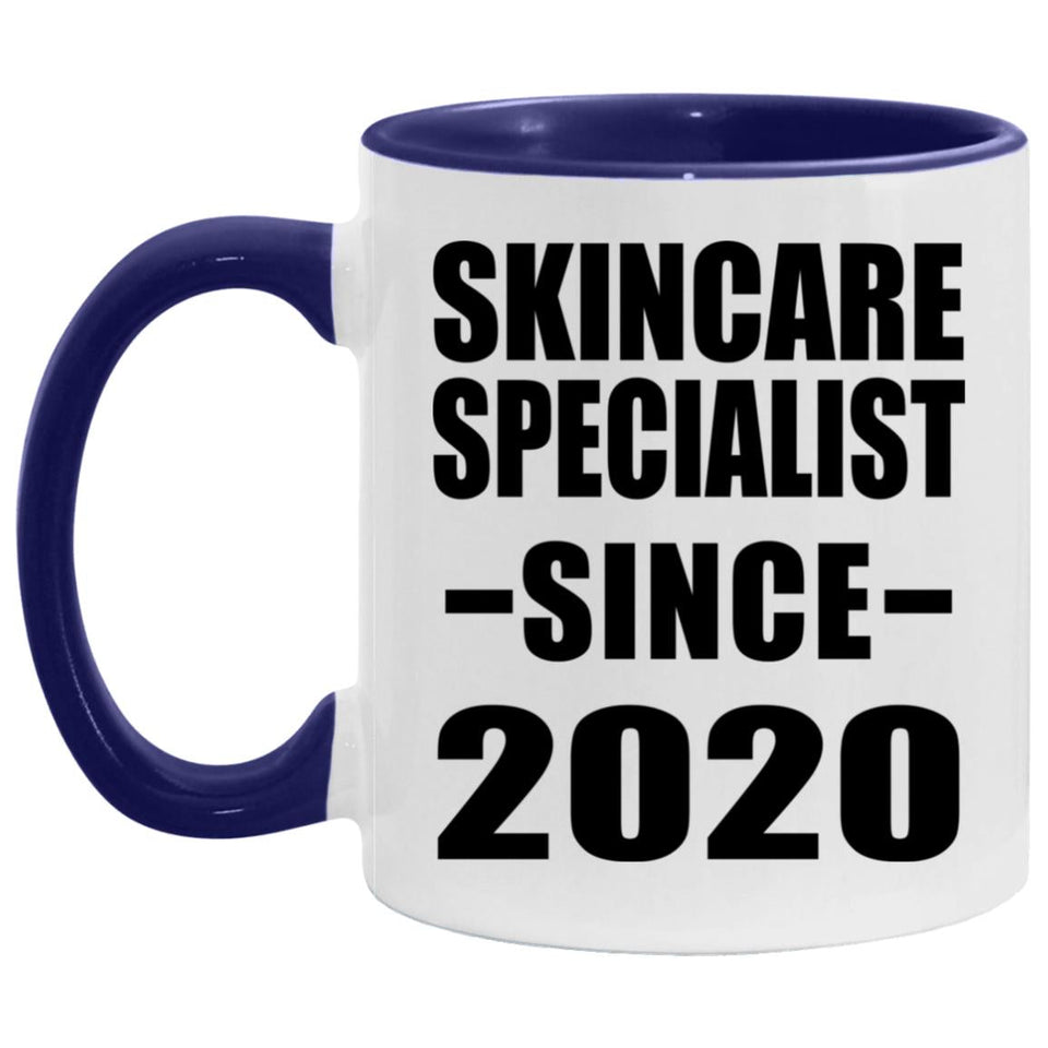 Skincare Specialist Since 2020 - 11oz Accent Mug Purple