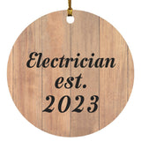 Electrician Established Est. 2023 - Circle Ornament C
