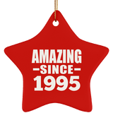 29th Birthday Amazing Since 1995 - Star Ornament