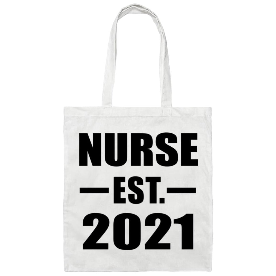 Nurse Established EST. 2021 - Tote Bag White
