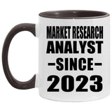 Market Research Analyst Since 2023 - 11oz Accent Mug Black
