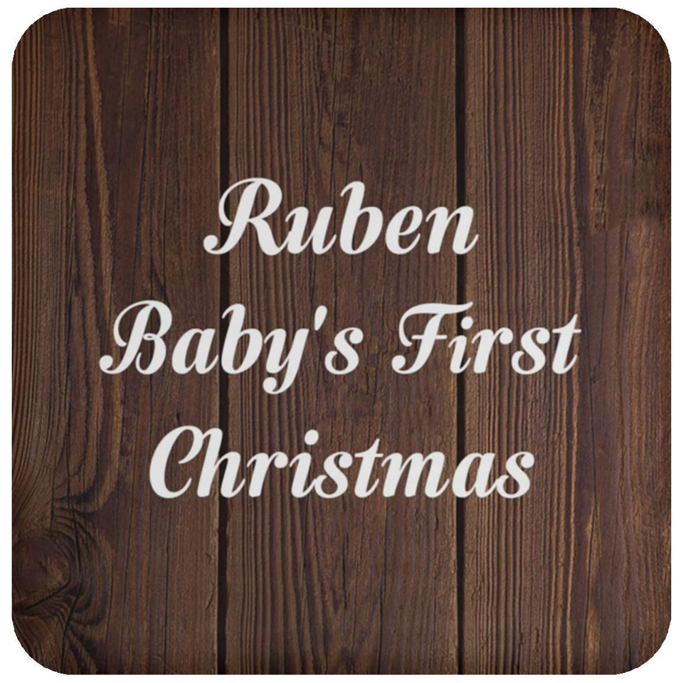Ruben Baby's First Christmas - Drink Coaster D
