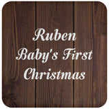 Ruben Baby's First Christmas - Drink Coaster D