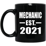 Mechanic Established EST. 2021 - 11oz Coffee Mug Black