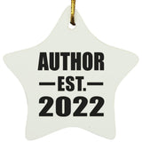 Author Established EST. 2022 - Star Ornament