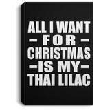 All I Want For Christmas Is My Thai Lilac - Canvas Portrait