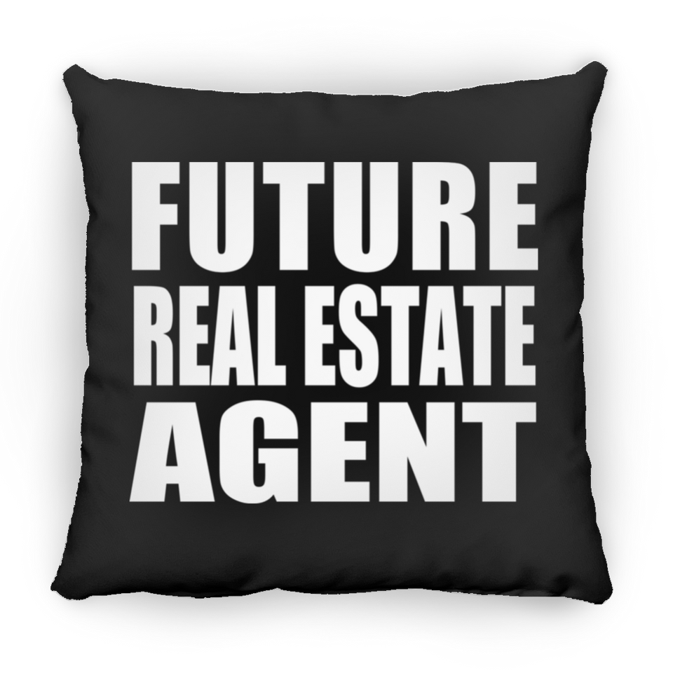 Future Real Estate Agent - Throw Pillow Black