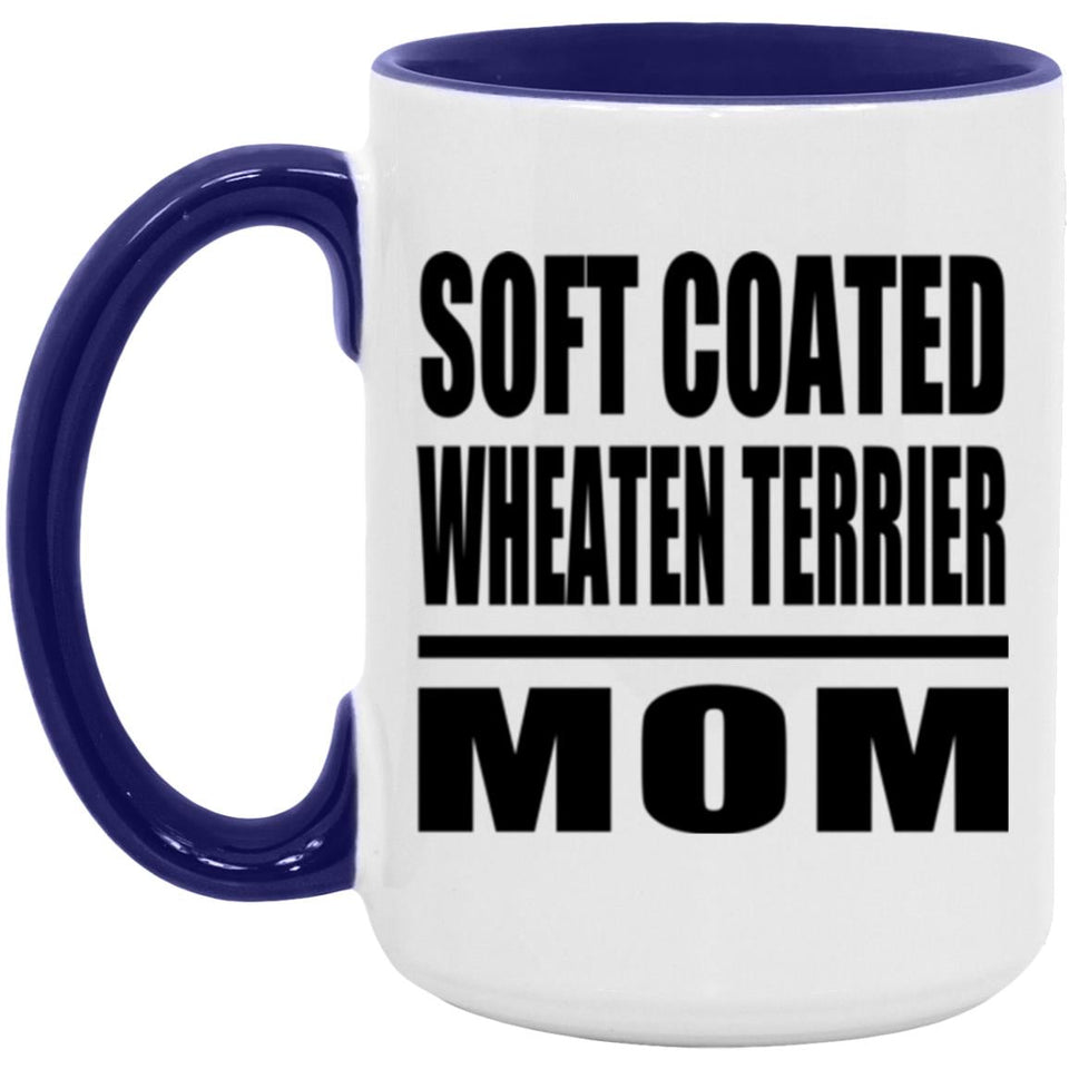 Soft Coated Wheaten Terrier Mom - 15oz Accent Mug Purple