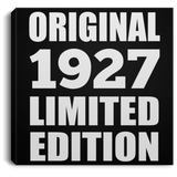 97th Birthday Original 1927 Limited Edition - Canvas Square