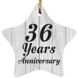 36th Anniversary 36 Years Anniversary - Star Ornament F
