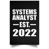 Systems Analyst Established EST. 2022 - Poster Portrait