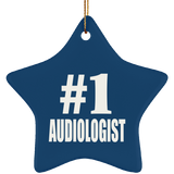 Number One #1 Audiologist - Star Ornament