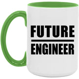 Future Engineer - 15oz Accent Mug Green