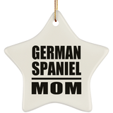 German Spaniel Mom - Star Ornament
