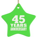 45th Anniversary 45 Years - Star Ornament