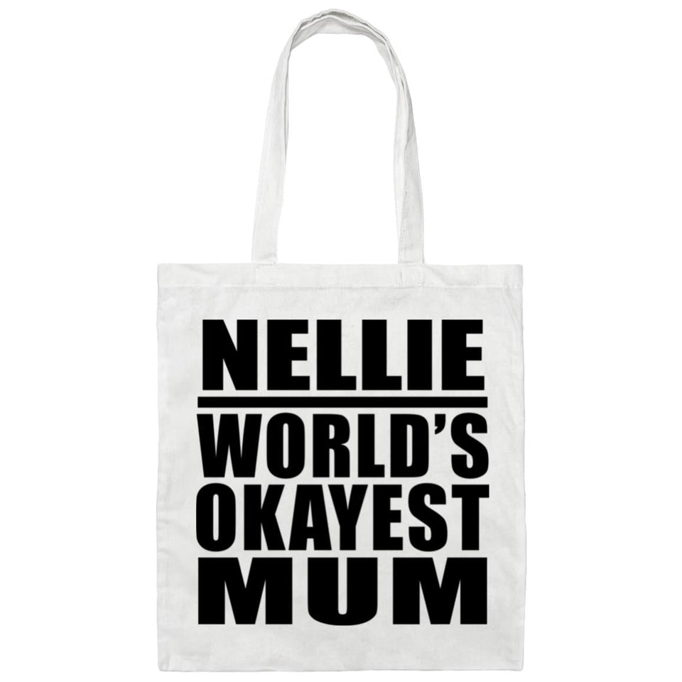 Nellie World's Okayest Mum - Tote Bag White