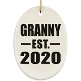 Granny Established EST. 2020 - Oval Ornament
