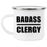 Badass Clergy - 12oz Camping Mug