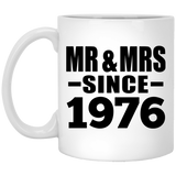48th Anniversary Mr & Mrs Since 1976 - 11 Oz Coffee Mug