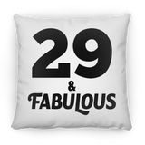 29th Birthday 29 & Fabulous - Throw Pillow