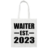 Waiter Established EST. 2023 - Tote Bag White